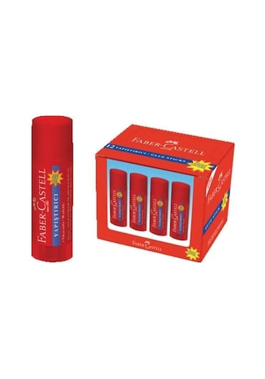 Faber Castell Stick Yapıştırıcı 40 Gram - 12 Adet