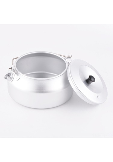 Teltree C802 Alüminyum Retro Çaydanlık: 0.8l Hacim, Ultra Hafif, Kamp Ve Doğa Yürüyüşü İçin İdeal Gümüş