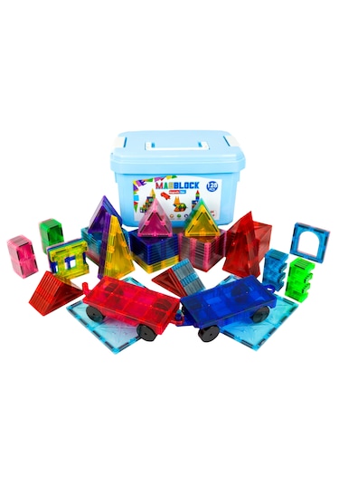 Magblock Manyetik Yapı Blokları - 128 Parça - Eğitici Oyuncak - Z