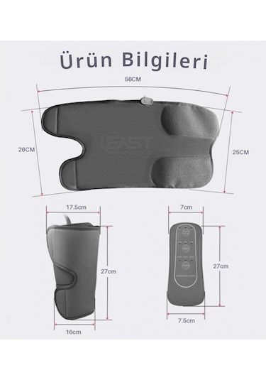 East Medikal Ayak Masaj Cihazı Gri