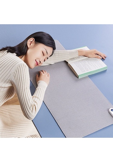 Isıtmalı Fare Altlığı Masa Gri