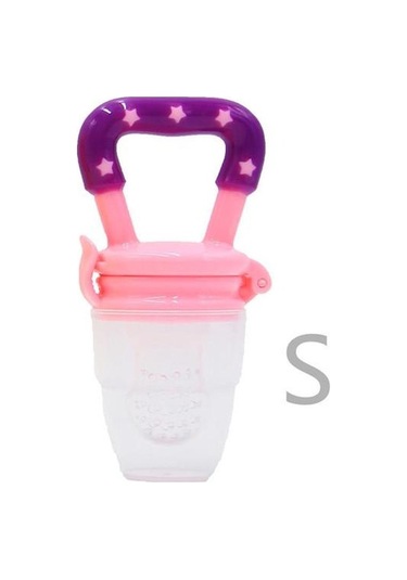 Pembe Çevre Dostu Güvenli Bebek Isırık Malzemeleri Üzerinde 1pc Sevimli Çocuk Silikon Mama Besleyici S Pembe