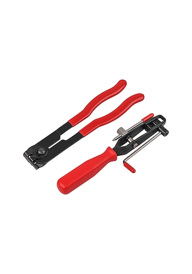 Symbee Çelik Kafes Klips Ve Demontaj Pliers Seti - Kaymazsız Kollü Boru Klips Aracı Kırmızı/mavi Rastgele