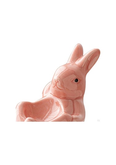Pembe Seramik Yumurta Bardağı Paskalya Tavşanı Standı Yumuşak Haşlanmış İçin Modern Mutfak Gadget Porselen A Pembe