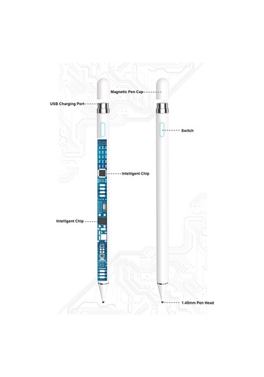 Didadodo Android/ios Uyumlu 140mah Stylus Kalem - 1.2mm Hassas Uçlu, Pürüzsüz Yazım