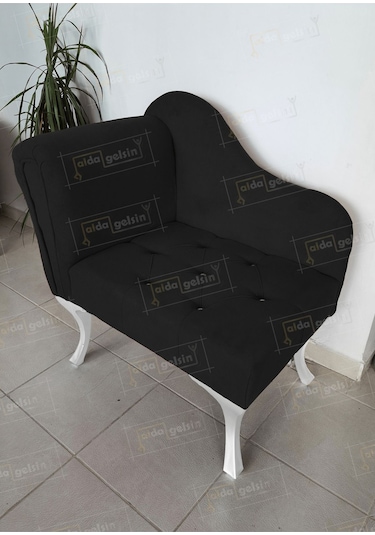 Yeni Model Ters Kol Tekli Köşe Koltuğu Josefin Bench Beyaz Ayak gri