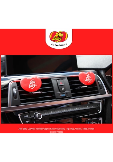 Jelly Belly Duovent Kalotifer Geçme Koku Verycherry 14gr. Muz, Vanilya, Kiraz Aromalı