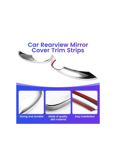 Xiaaokeji Mazda 3 Axela 2013-2016 İçin Araba Dikiz Aynası Kapağı Trim Şeritleri