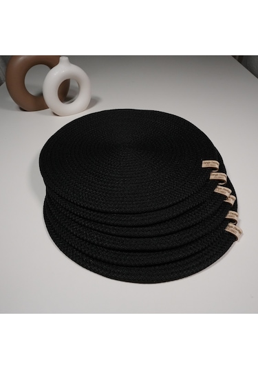 Zengin Design Home 10 Yuvarlak Runner & Amerikan Servisi Siyah