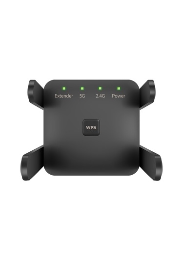 Yaozixa 1200m Çift Frekanslı Wifi Sinyal Güçlendirici - Ap Ve Repeater Modları, 4 Dış Anten, Wps Şifreleme, Siyah, Avrupa Standartı