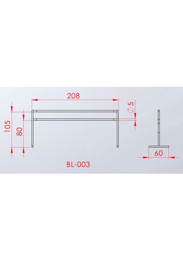 WhiteFace Taşınabilir Bale Barı Bl003 Siyah