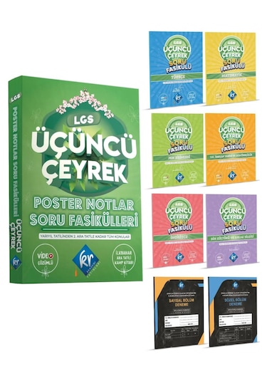 Lgs Üçüncü Çeyrek Poster Notlar Soru Fasikülleri Kr Akademi