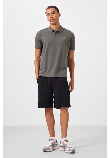 Tommy Life Çağla Basic Logolu Standart Kalıp Triko Polo Yaka Erkek T-shirt - 87748 Çağla