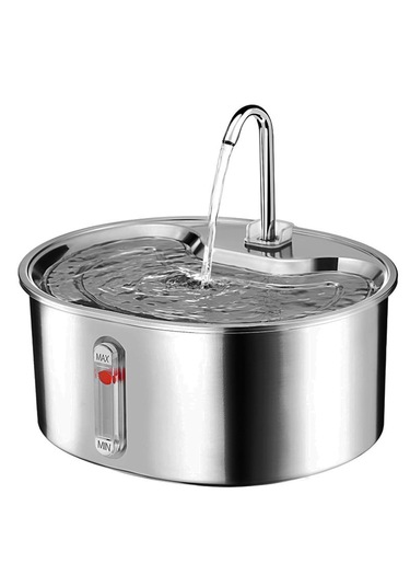 Ecronicword Evcil Hayvan İçme Çeşmesi Paslanmaz Çelik Kediler