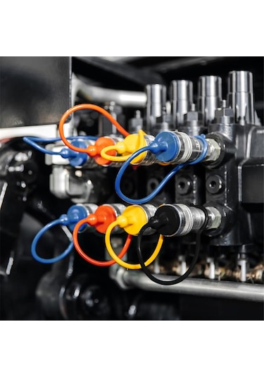 Xurunkeji Iso7241-a Iso-a Hidrolik Bağlantı Elemanı Erkek Toz Kapağı Ve Dişi Tapa Kapağı, Hidrolik Tapa Kapağı Bağlantı Seti B