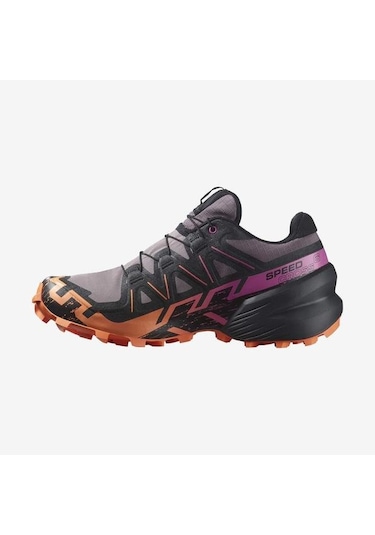 Salomon 474657 Speedcross 6 Gtx W Moonscape/black/bird Of Paradise Kadın Outdoor Ayakkabı 001