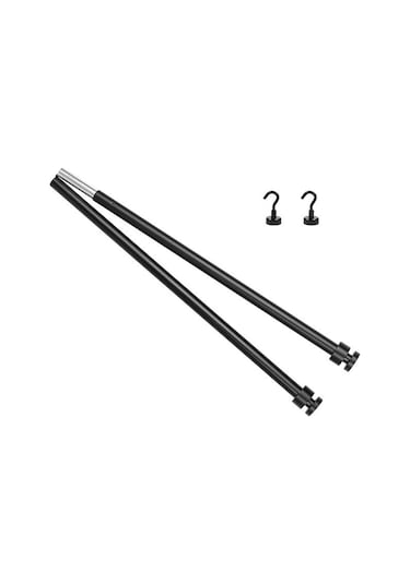 Gajeena Alüminyum Çelik Manyetik Çubuk, Çadır Masası Aksesuarı, Katlanabilir Taşınabilir, Bardak/ Kase Asma, Su Drenajı İçin Dış Mekan Kullanıma Uygun Siyah