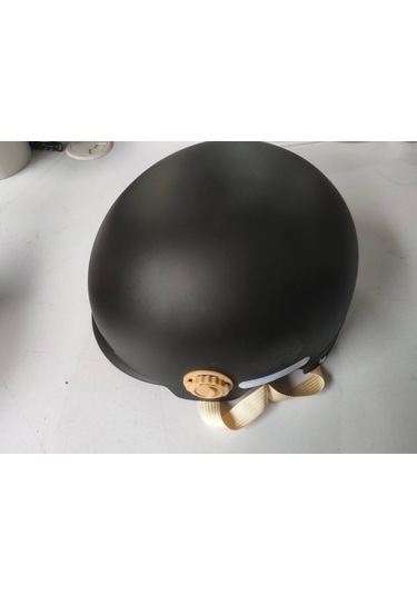 Fosenze Kadın Erkek Kullanım Helmeti - Motosiklet Bisiklet Yarı Kask - Siyah Kısa Çay Gözlüğü Sağlık Güvenliği Koruyucu