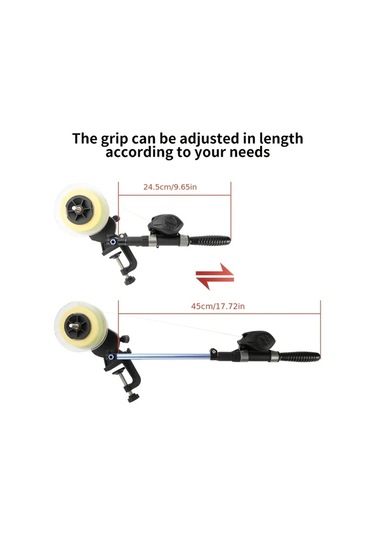 Xuweiwei A 1 Adet Siyah Abs Olta Makarasi Ayarlanabilir Tasinabilir Masa Klemli 3:1 Sarim Orani Pille Calismaz Olta Ekipmani