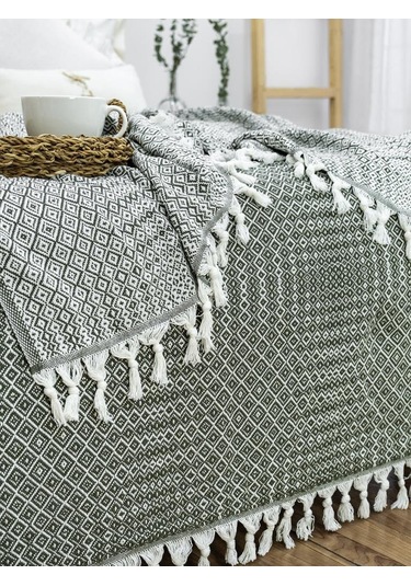 Battaniye Pamuk Riona 180x200 Cm Yeşil