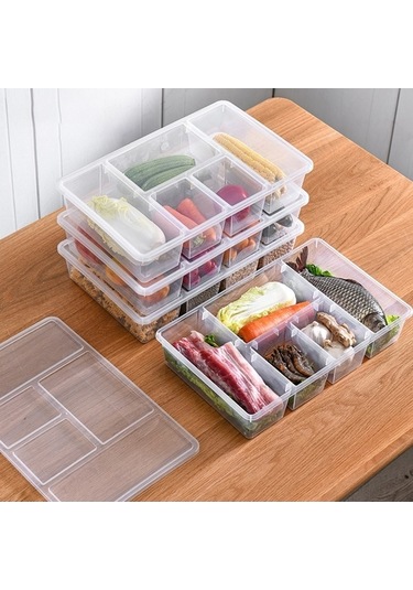 Dancemonkey Yok Sertifikası Saydam Saklama Pp Organizatör Mutfak Mühürlü Mavi Kutu Kapaklı Çok Renkli