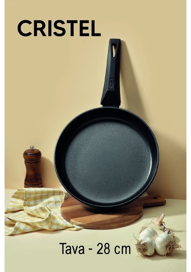 Gigilli Cristel 28 Cm Tava Siyah Siyah