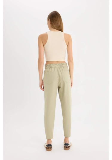 DeFacto Paperbag Gabardin Kumaş Pantolon Standart Paça Cepli S2790AZ25SPKH445