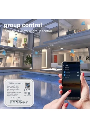 Tuya Destekli Wifi Akıllı İkili Anahtar