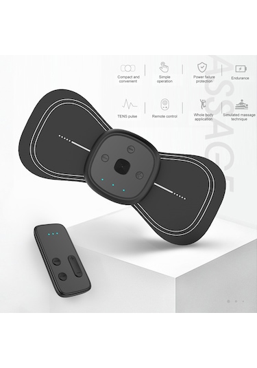 Teltree Taşınabilir Boyun Ve Omuz Masaj Cihazı - 6 Mod, 9 Şiddet Ayarlı, Uzaktan Kumandalı Siyah Masaj Yastığı Siyah