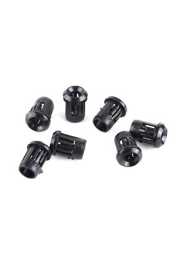 Xindoker 50 Adet Siyah Nilon Led Tutucu, 3mm Iç Çaplı, Taşlığa Kolay Montaj, Dayanıklı Malzeme