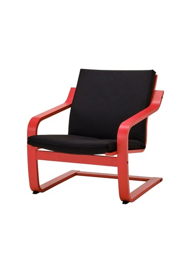 Sallanan Koltuk, Kırmızı-vissle Siyah, Alçak Arkalıklı Siyah