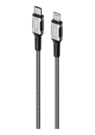 Dynamic 30W Hızlı Şarj Mıknatıslı Type-C To Lightning Şarj Ve Data Aktarım Kablosu 1 Metre Siyah