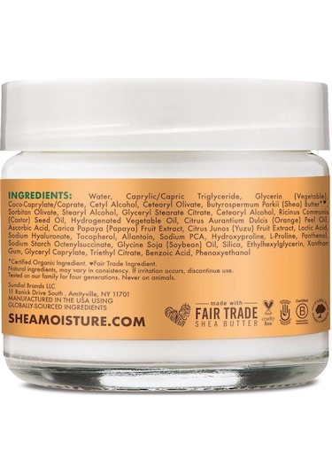 Shea Moisture Papaya & C Vitamini Aydınlatıcı Gece Kremi 57GR