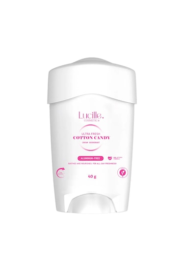 Lucille Vegan Kadın Krem Deodorant - Pamuk Şeker, 40 Gr