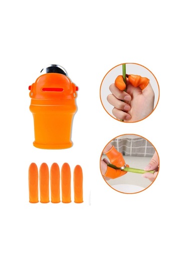 Kenpazar Pratik Baş Parmak Sebze Kesme Ayıklayıcı Bayan M Set Çok Renkli