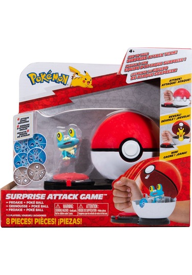 Pokemon Sürpriz Atak Oyun Seti - Froakie Ve Poke Ball