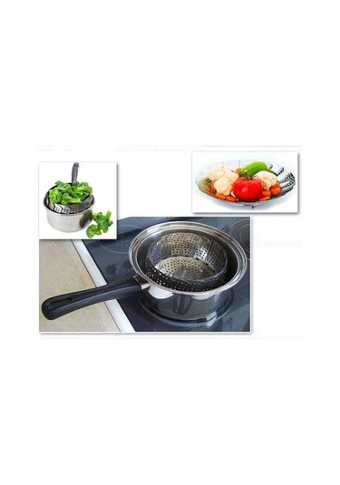 Büro Ev Ofis Mutfağı İçin Metal Katlanır Buharda Pişirme Aparatı Haşlama Sepeti