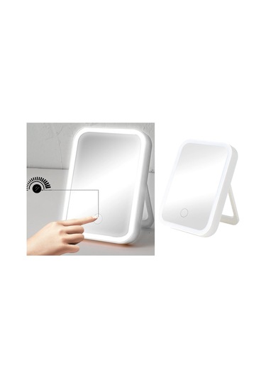 Suntek Usb Makyaj Kozmetik Döner Ayna Dokunmatik Ekran Beyaz
