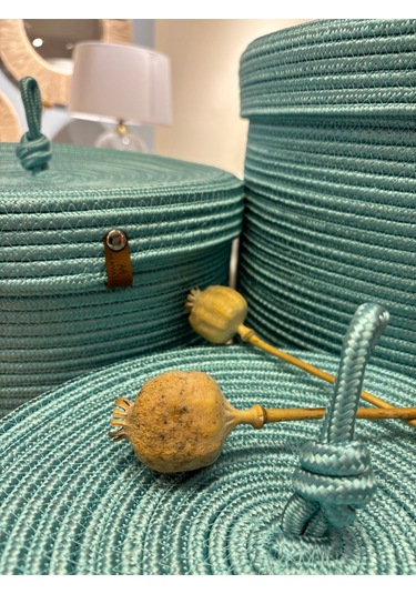 Victor Çok Amaçlı Düzenleyici Kapaklı Sepet,kapaklı Saksılık, Kapaklı Organizer 36x40 - Büyük Boy Mavi