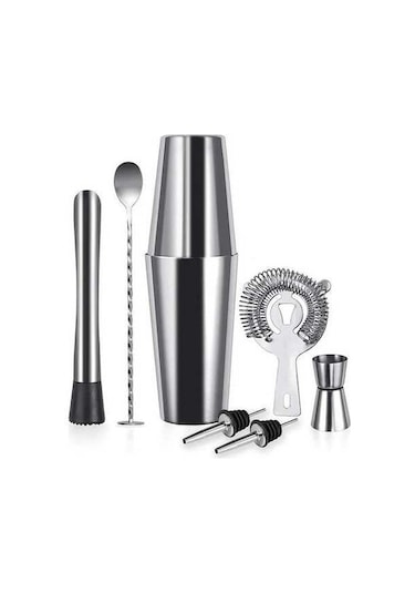 Novahub 7 Parça Boston Shaker Set, 750 Ml, Avantajlı Kokteyl Aksesuarları