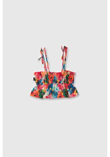 Sisley Kız Çocuk Renkli Mix Crop Kırmızı