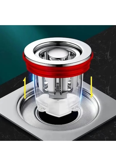 Wc Banyo Yer Sifonu Gider Koku Akış Önleyici Antikoku Çekvalf Tap