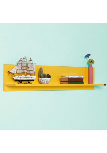 Adoremobilya Dekoratif Duvar Rafı - Sarı