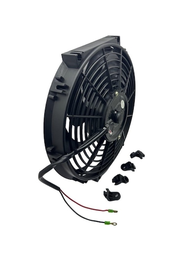12v Fan Motoru Emici Aksiyel 11 " Helis Dış Çap 320 Mm