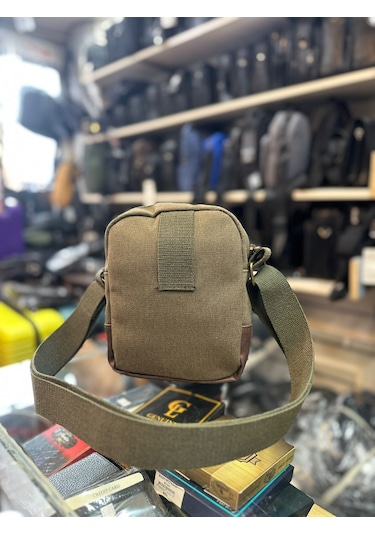 Trg Polo Boss Haki Ön Cepli Ayarlanabilir Çapraz Askılı Unisex Om Haki