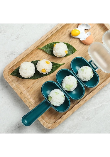 Skycity Evde Yemek Yapımı İçin Mavi 2'li Set: Pilav Topu Oluşturucu, Yemek Kalıbı Ve Mutfak Aracı Mavi