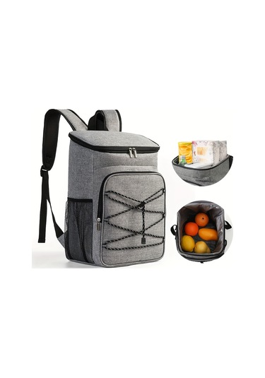 Neevoyu Siyah Oxford Kumaş Çift Askılı Isıtıcı-sojutucu Çanta Büyük Kapasiteli Piknik, Outdoor Ve Bira Taşıma Çantası Siyah