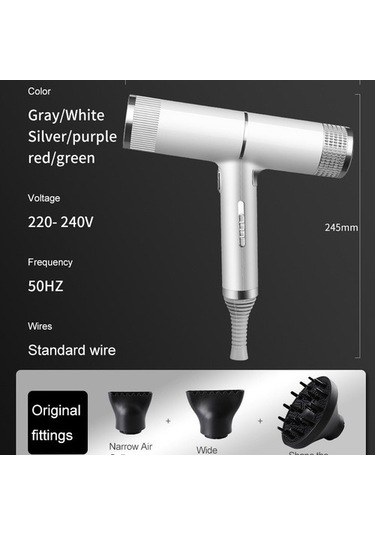 Joyhub Saç Bakımı Için Mavi Işıklı T Saplı Yüksek Rüzgar Güçlü Saç Kurutma Makinesi Ndou0t