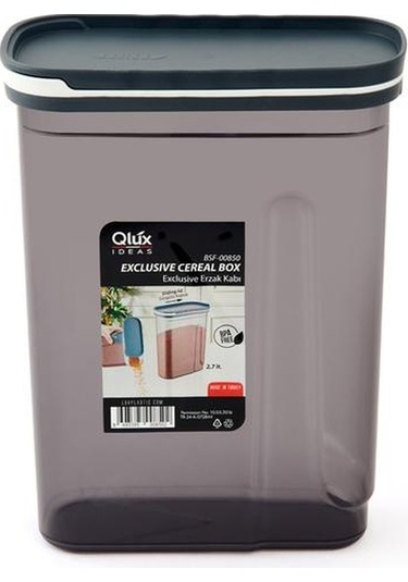 Qlux Exclusive Erzak Kabı - 2,7 Lt Antrasit