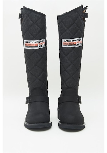 Harley Davidson Bayan Çizme 025G100074 Black Nubuk